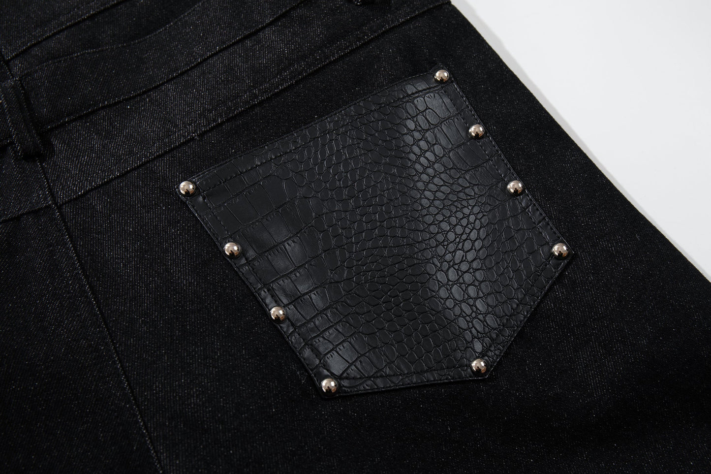 CapCabin Wide Leg Button Fly Denim Pants