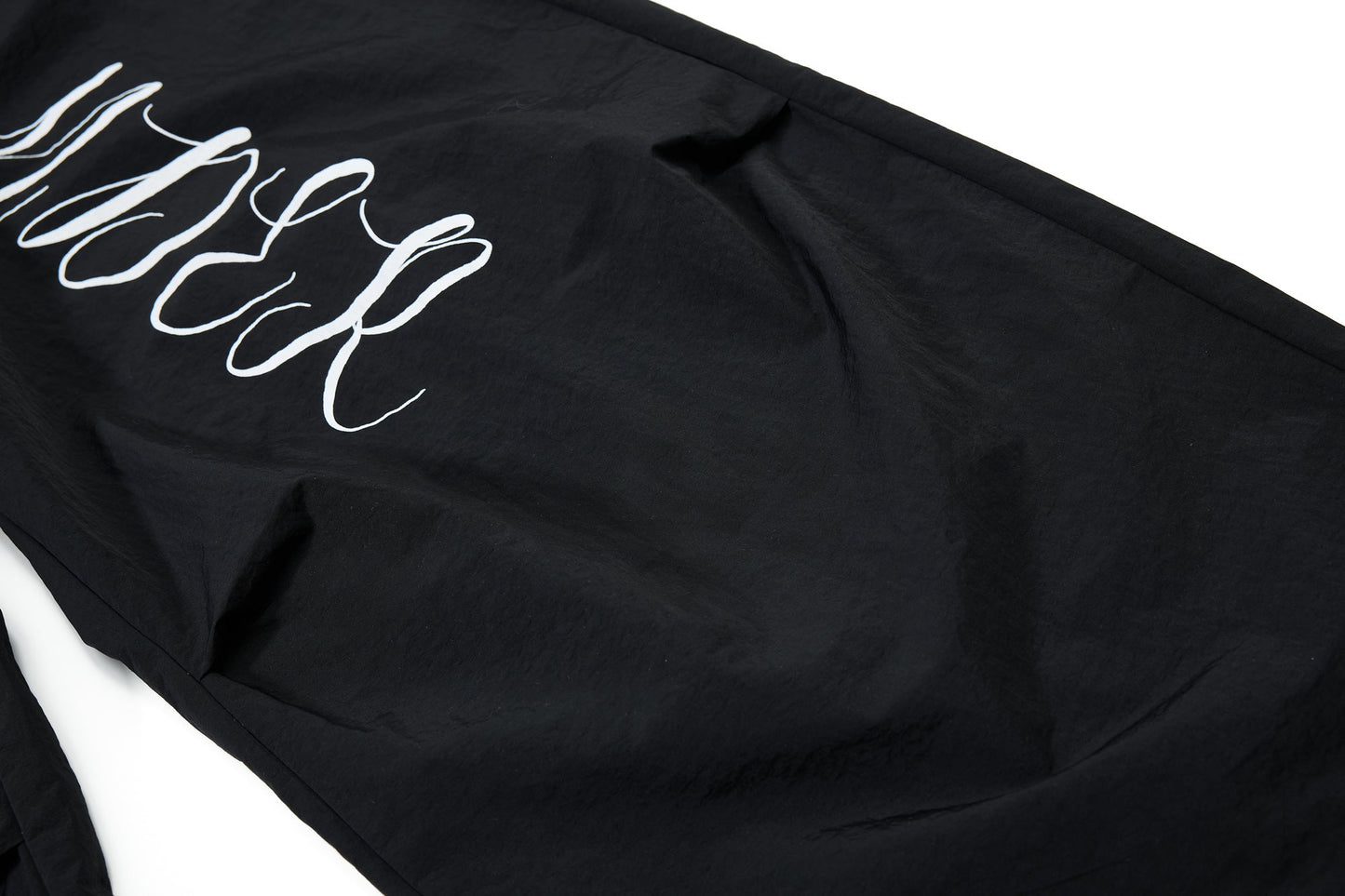 CapCabin Retro Script Wide-Leg Track Pants