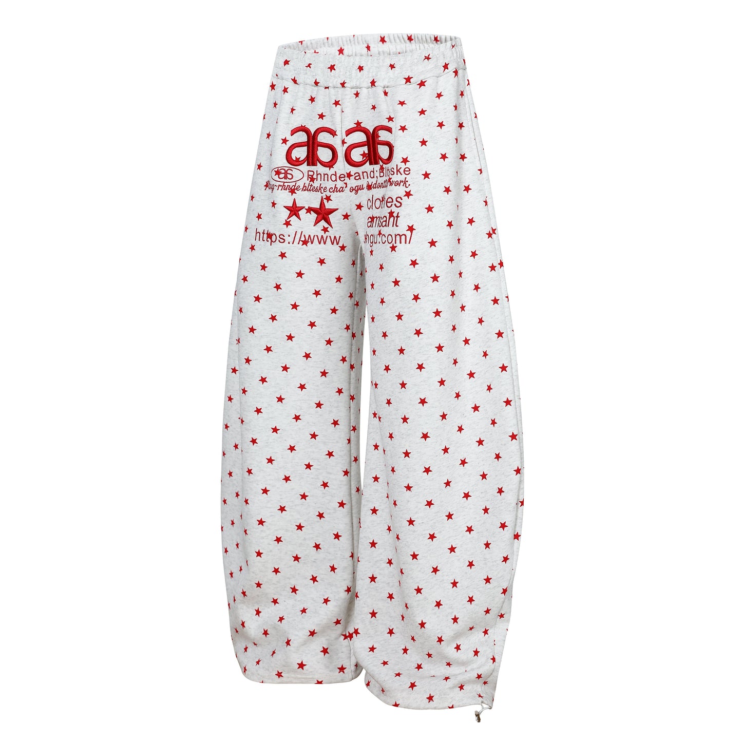 CapCabin Star Print Wide-Leg Pants