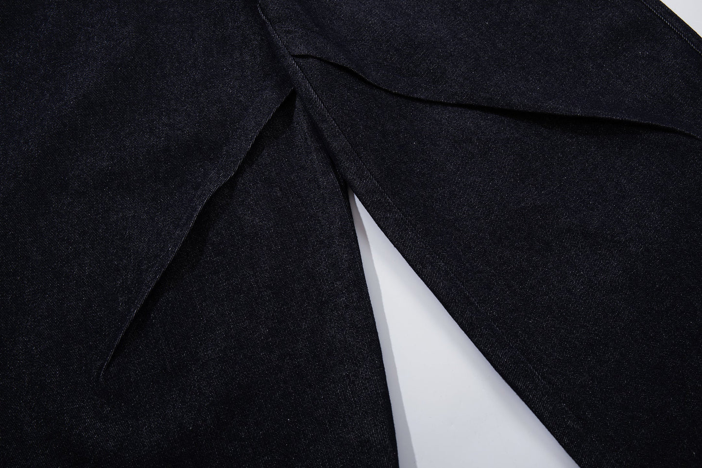CapCabin Panel Construction Wide Leg Denim Pants