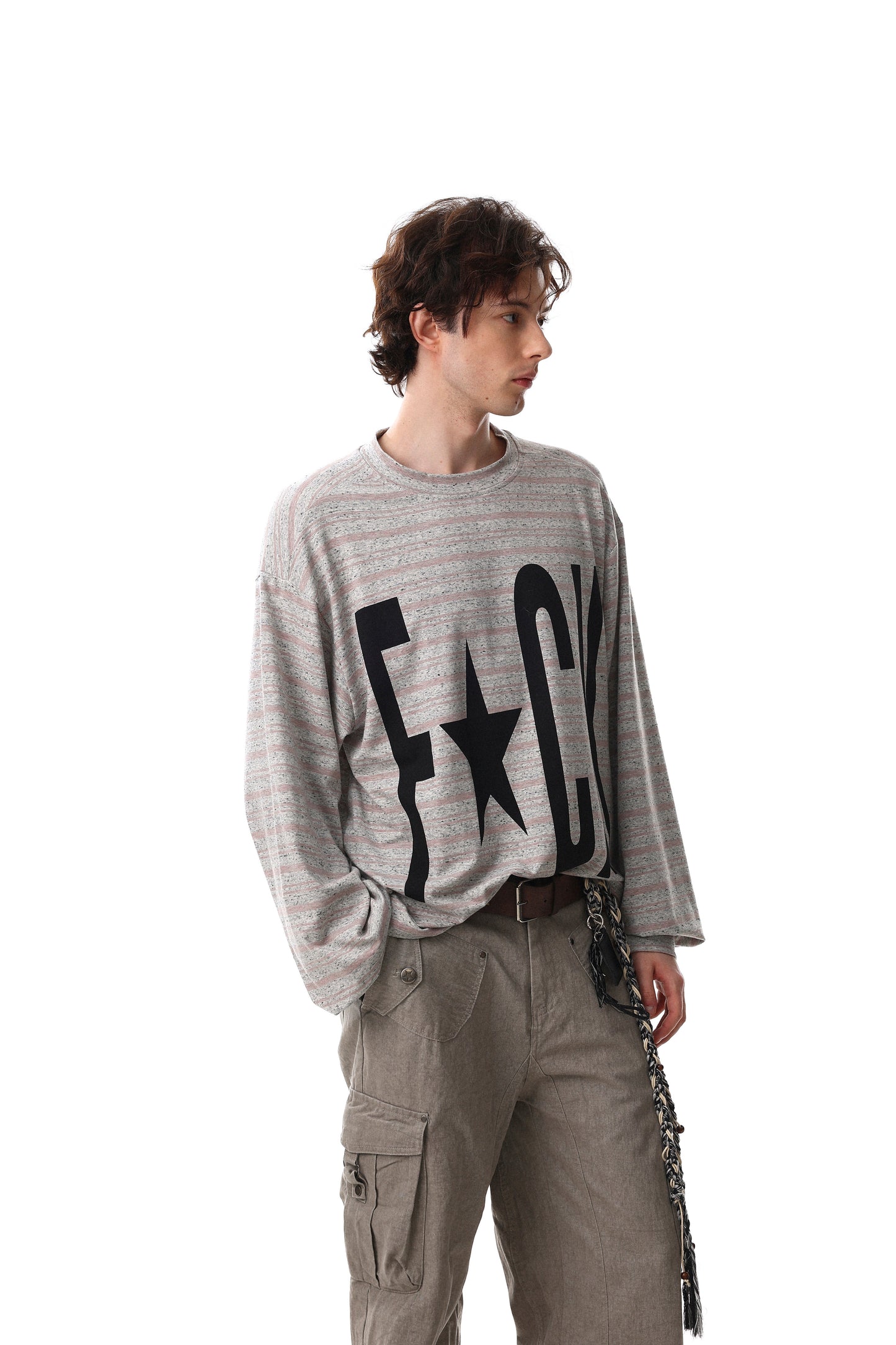 CapCabin Graphic Striped Long Sleeve Tee