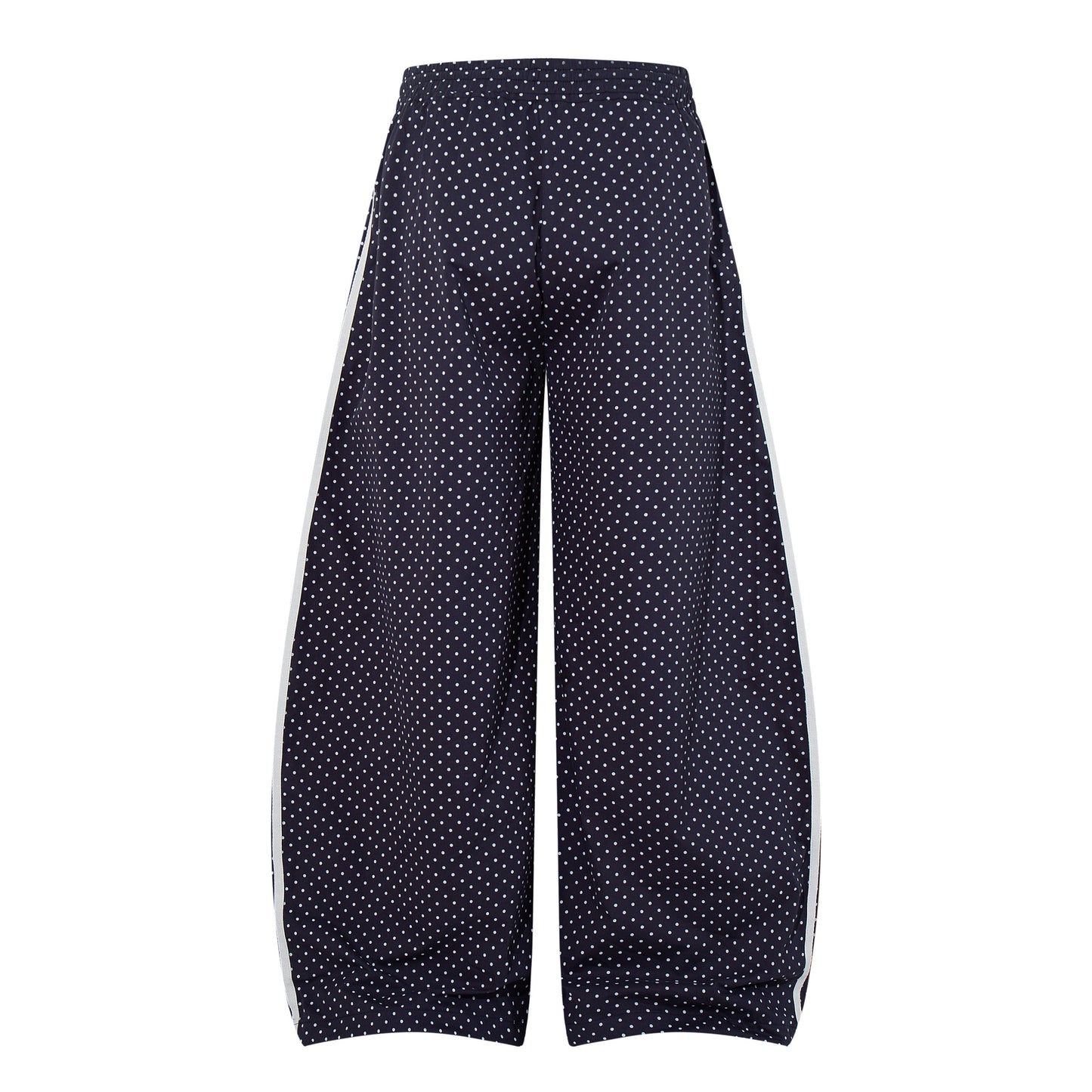 CapCabin “Polka Mesh Wide-Leg Pants”