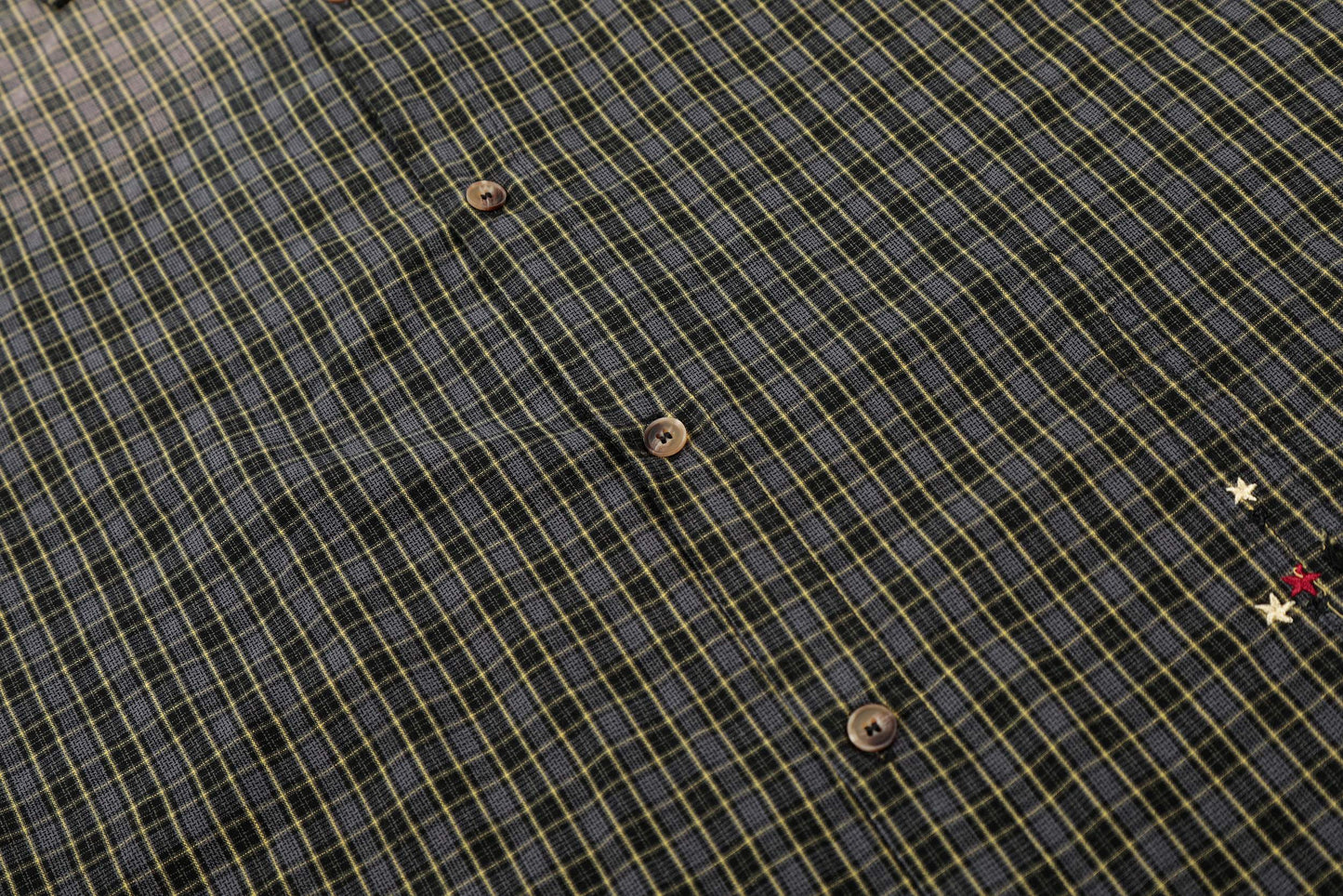 CapCabin “Gradient Check Distressed Shirt”