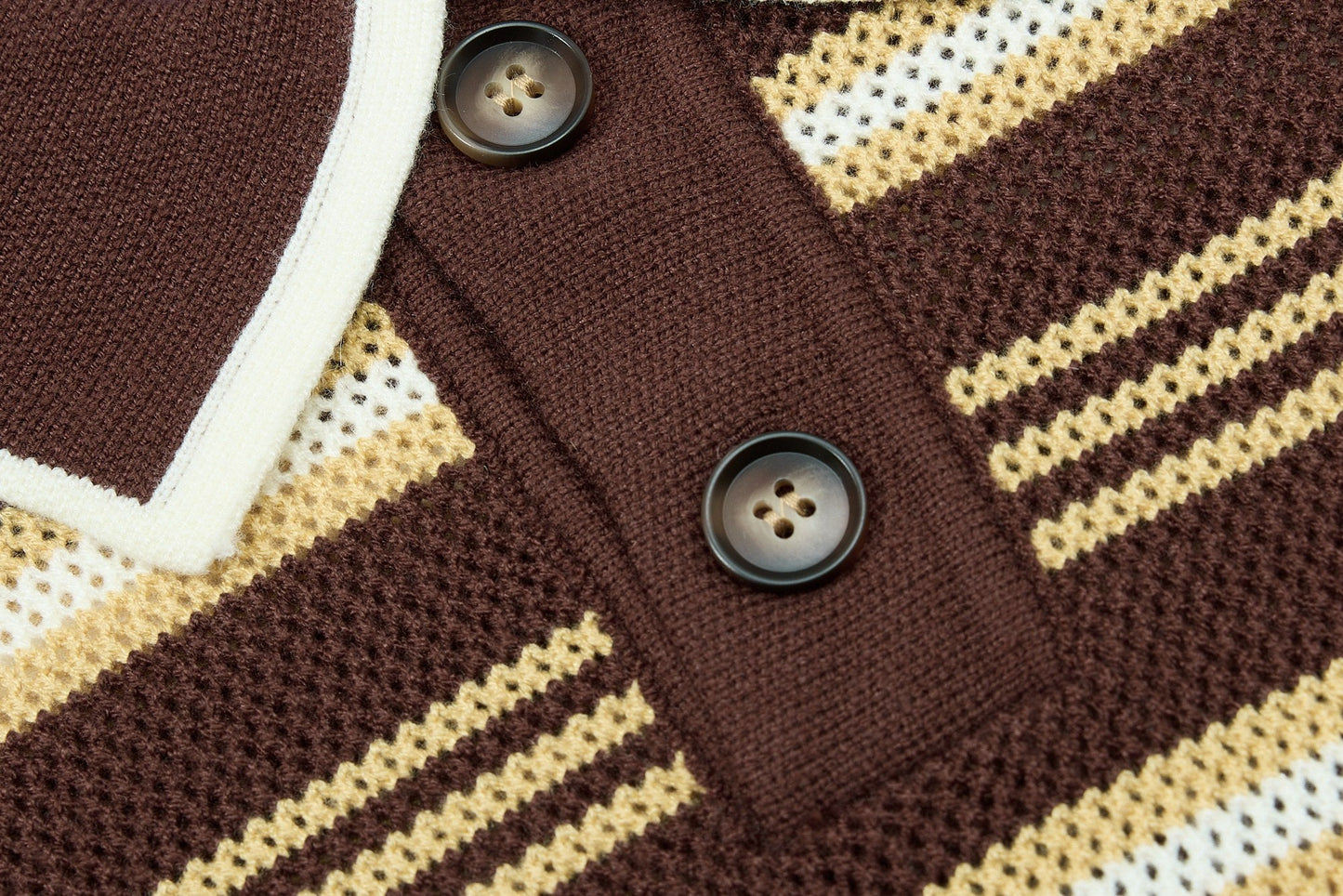 CapCabin “Retro Stripe Knit Polo”