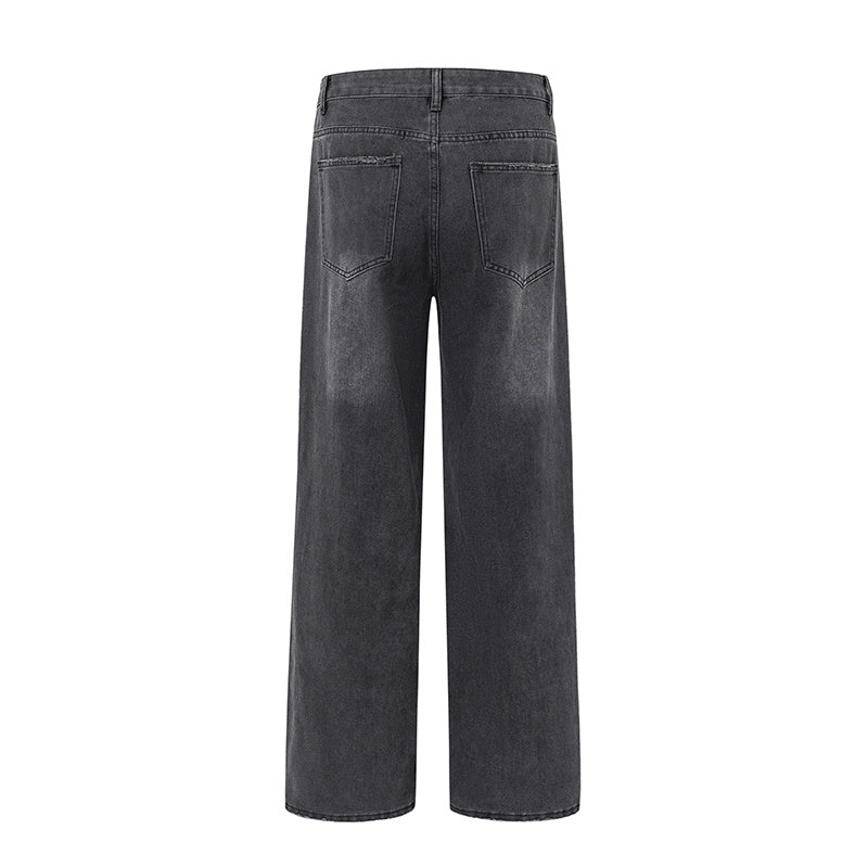 WELLDONE Distressed Straight-Leg Jeans