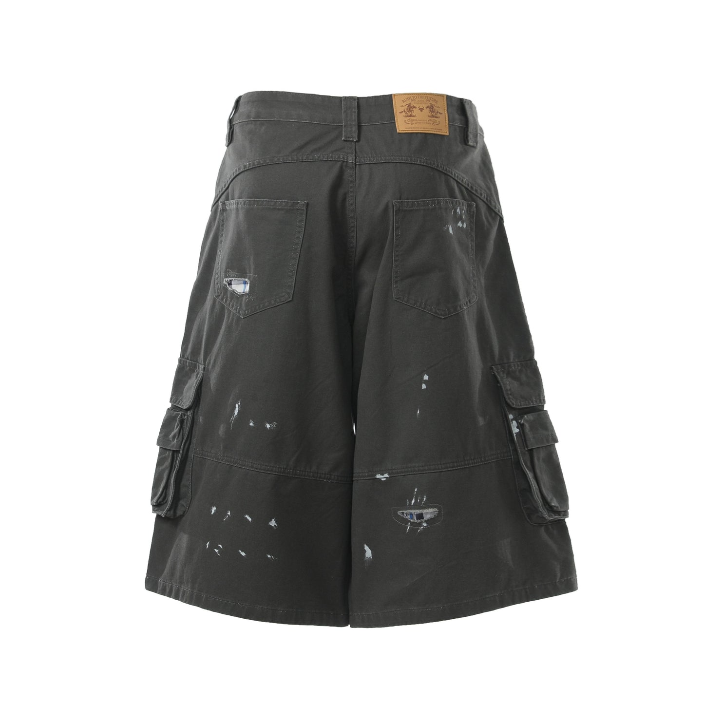 CapCabin “Distressed Utility Cargo Shorts”