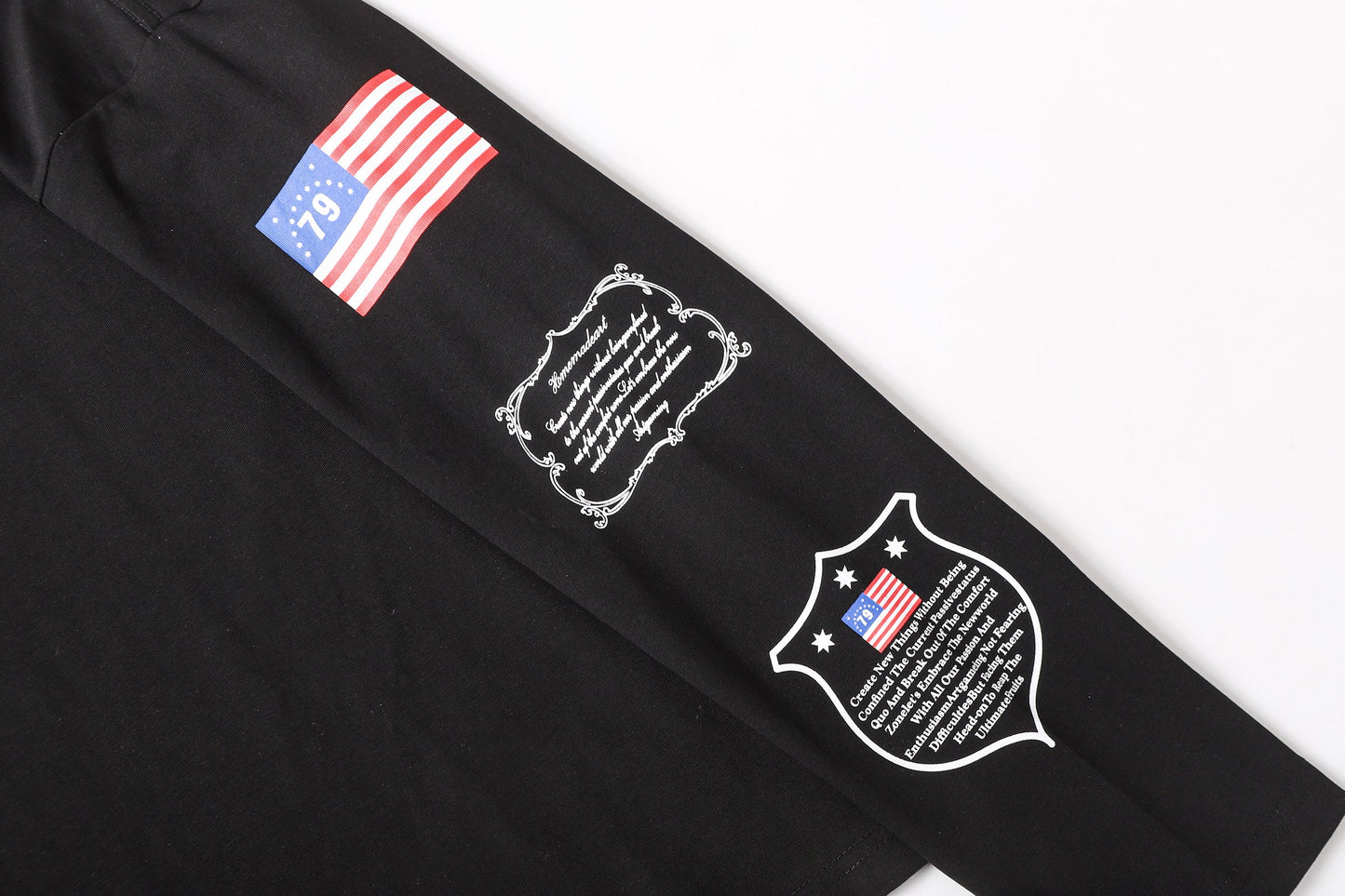 CapCabin Homemade Flag Graphic Long Sleeve Tee