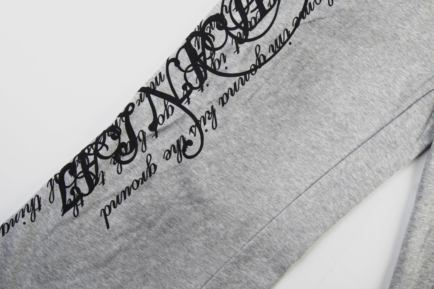 CapCabin Script Graffiti Wide-Leg Sweatpants