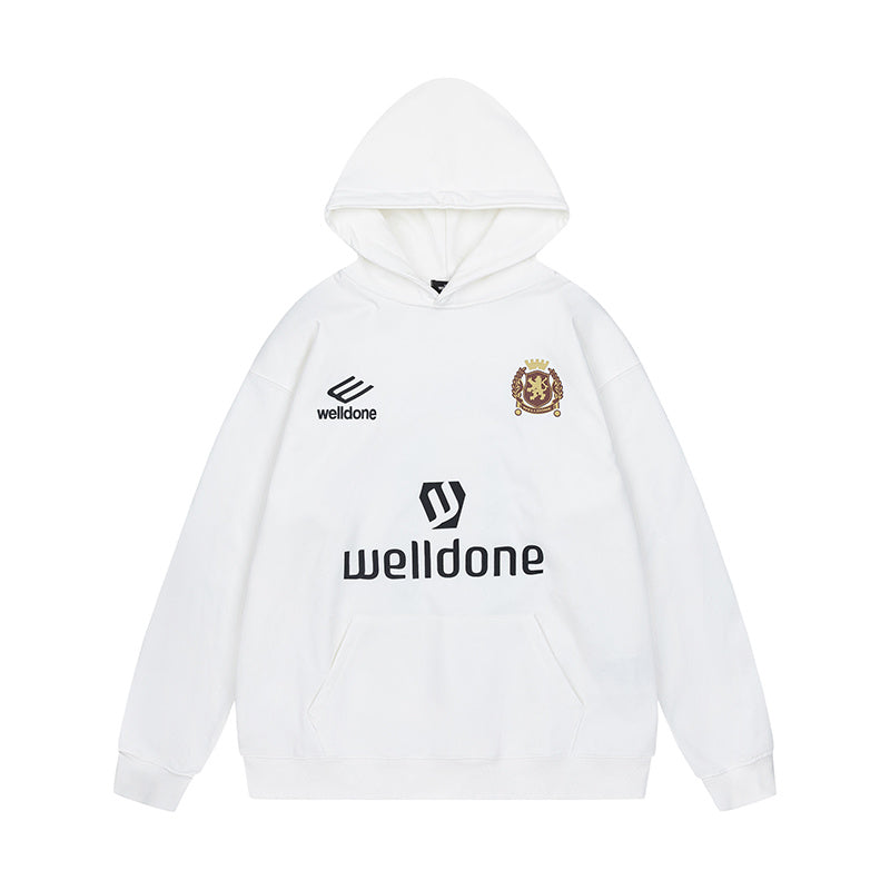 WELLDONE Crest Logo Pullover Hoodie