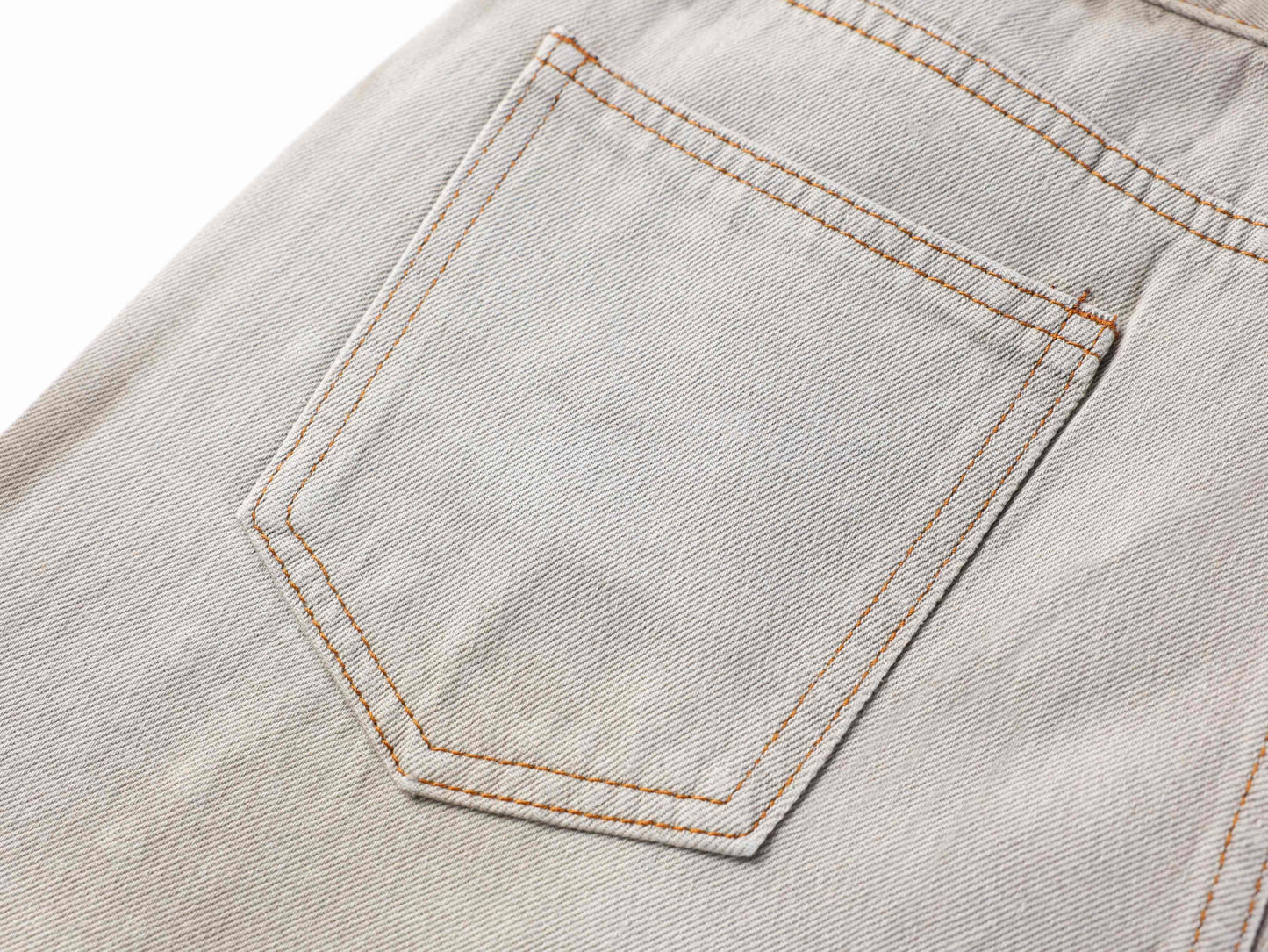 CapCabin Washed Balloon Fit Denim Pants