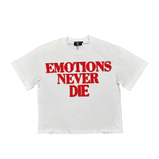 Red ‘End’ Rhinestone Tee