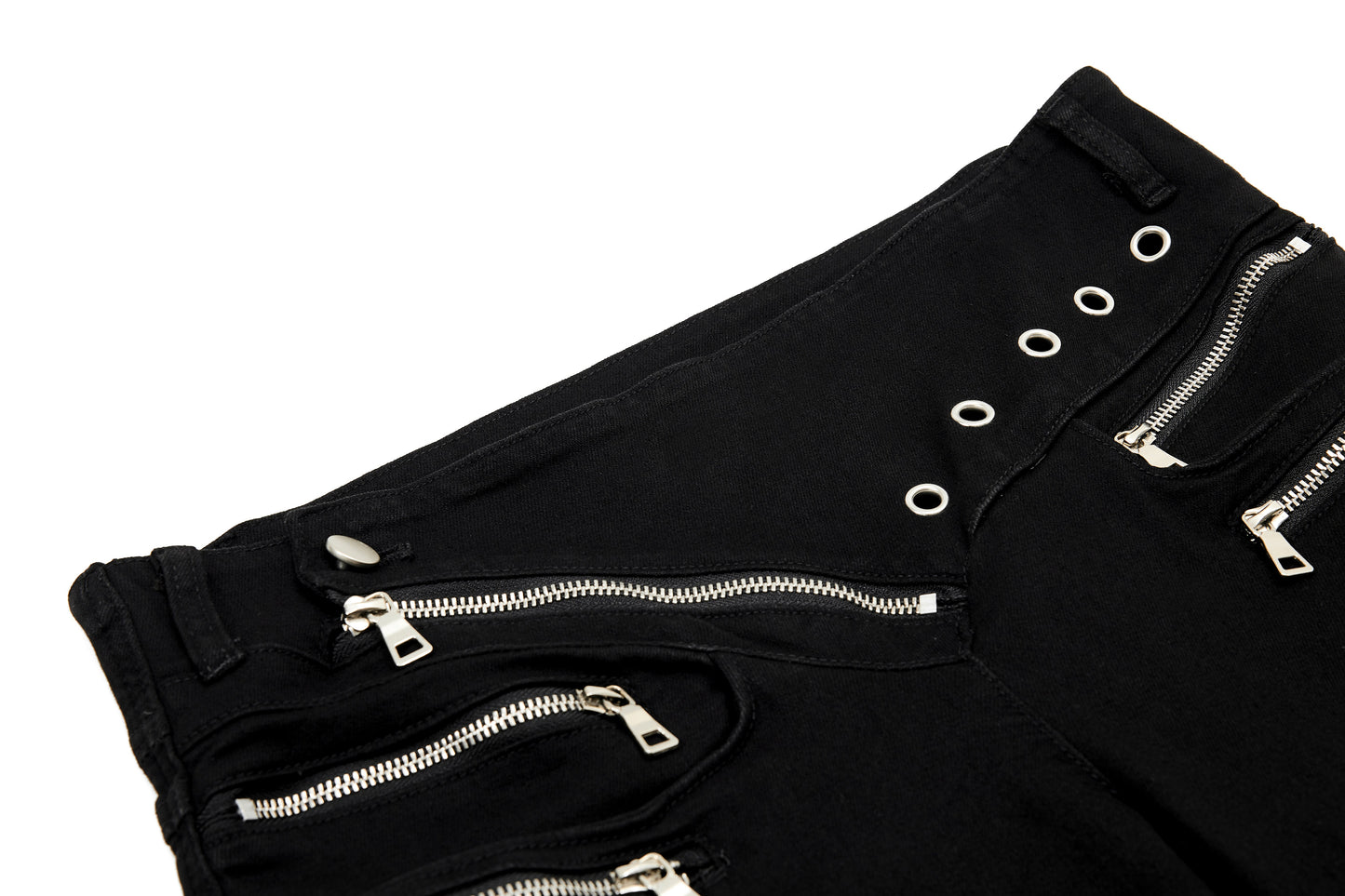 CapCabin Zipper Detail Flared Pants