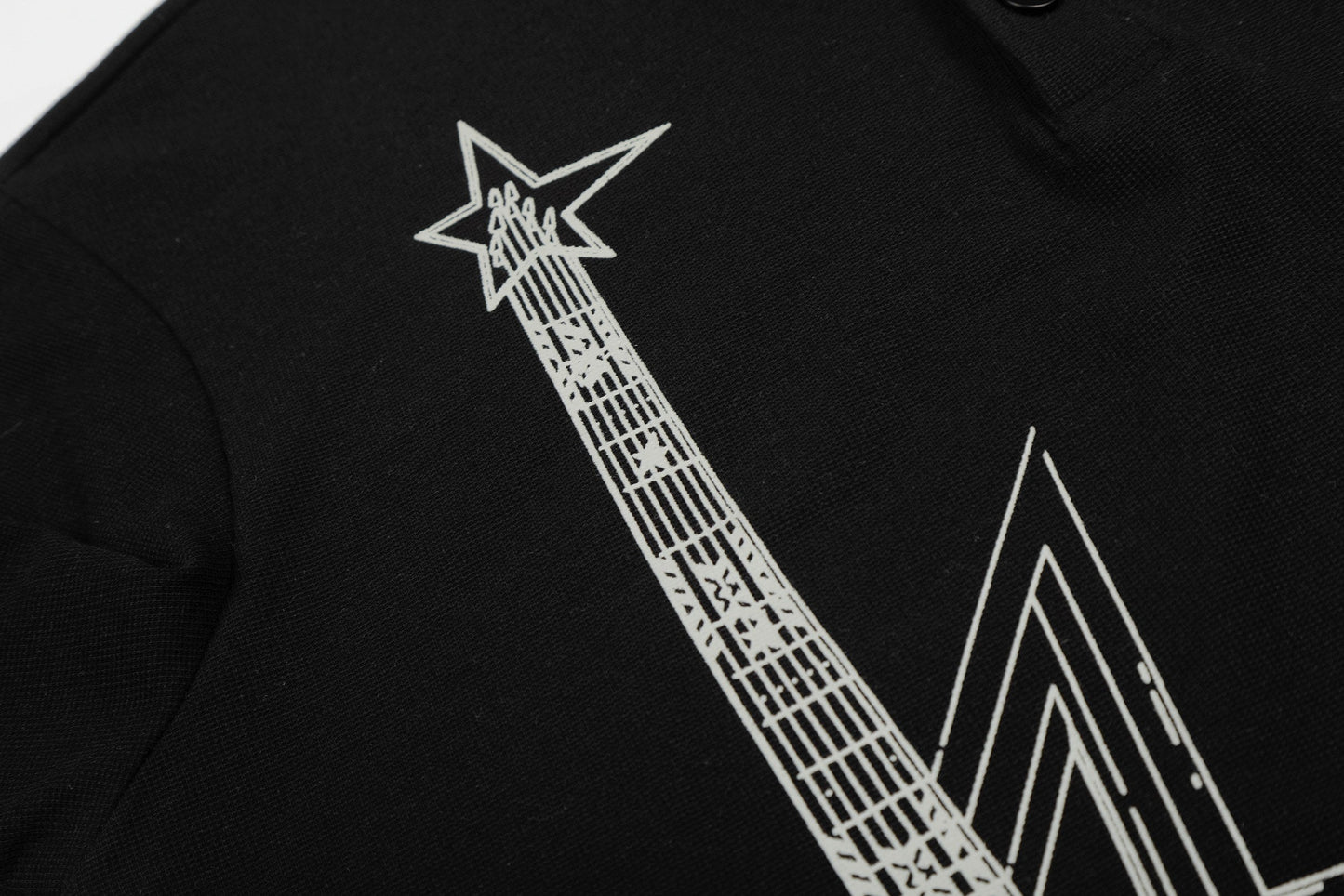 CapCabin “Leopard Collar Graphic Polo Tee”