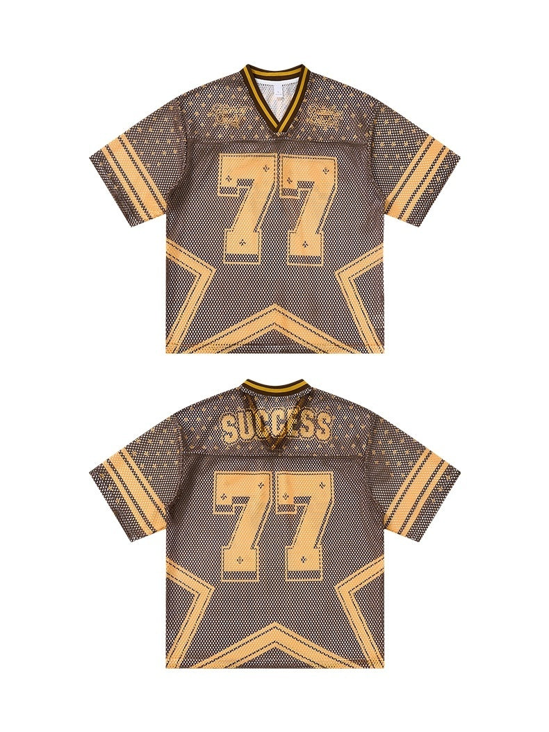 CapCabin “Retro Star 77” Mesh Jersey T-Shirt