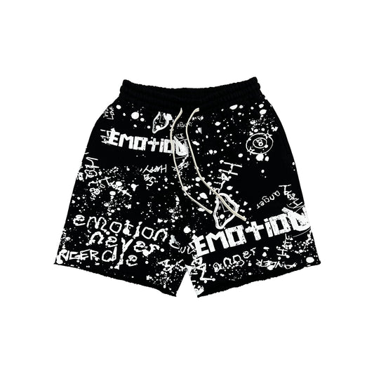 Black “Graffiti” Shorts