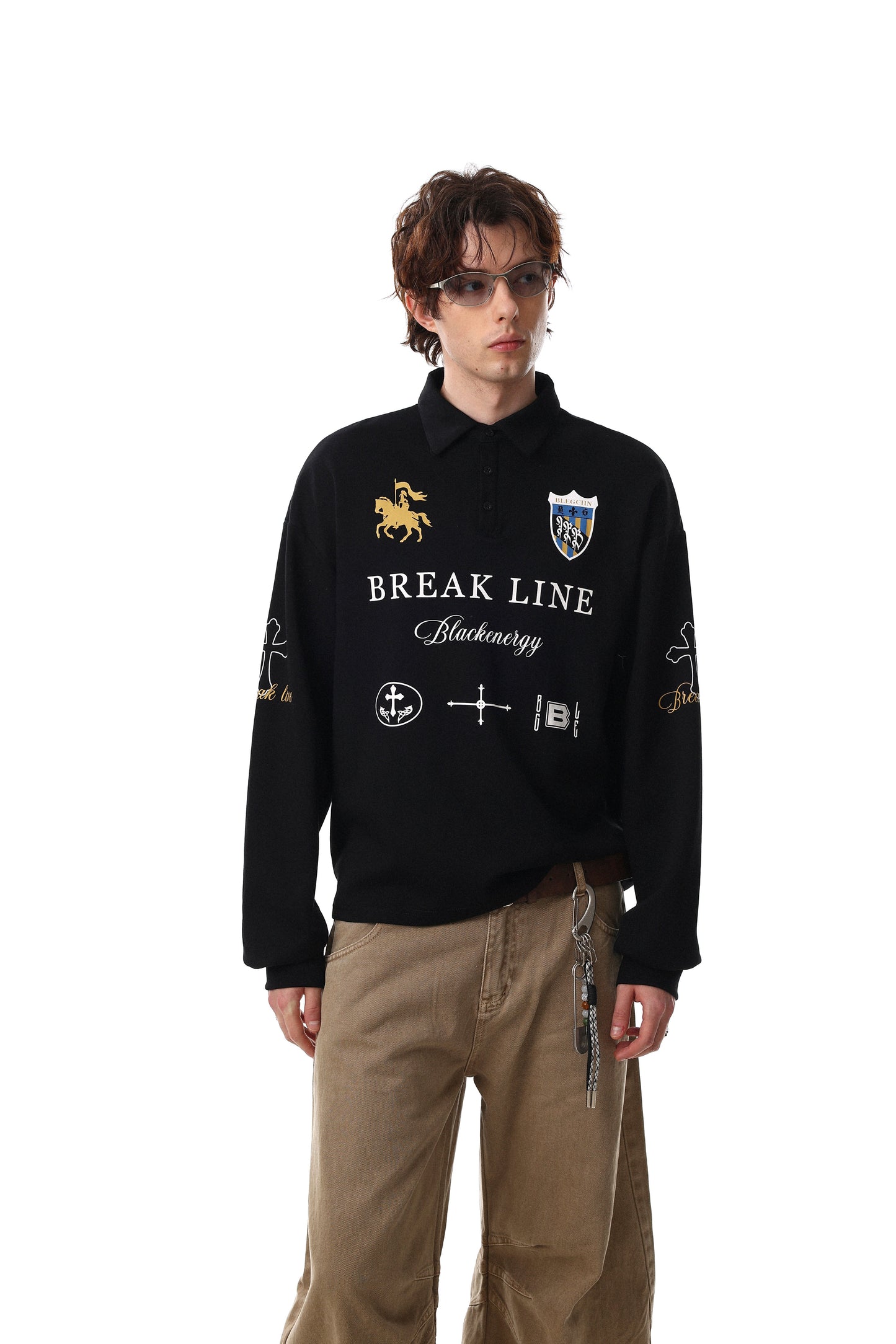 CapCabin Break Line Graphic Polo