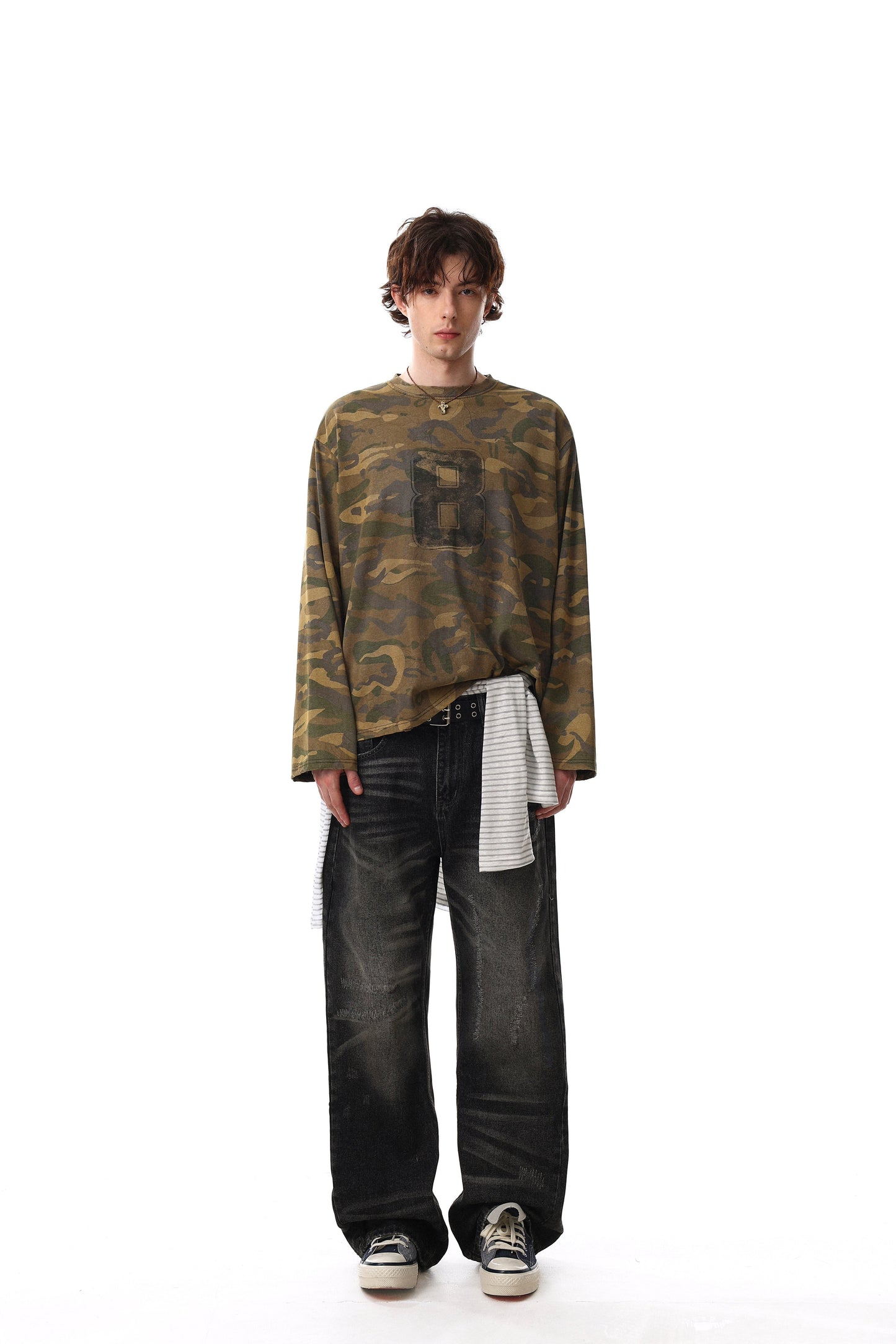 CapCabin Camo Graphic Long Sleeve Tee