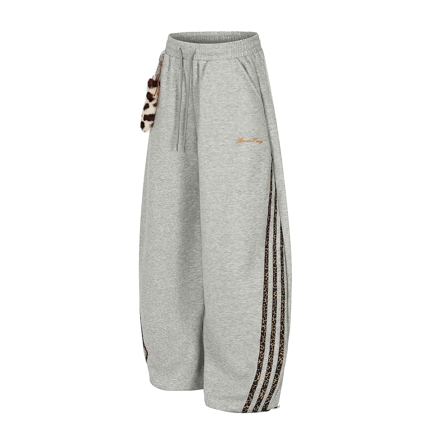 CapCabin Leopard Stripe Loose Sweatpants