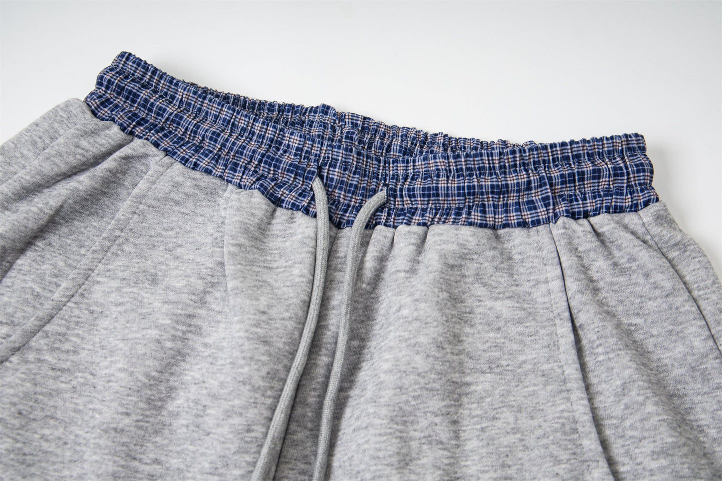 CapCabin Double-Waist Checkered Print Track Pants