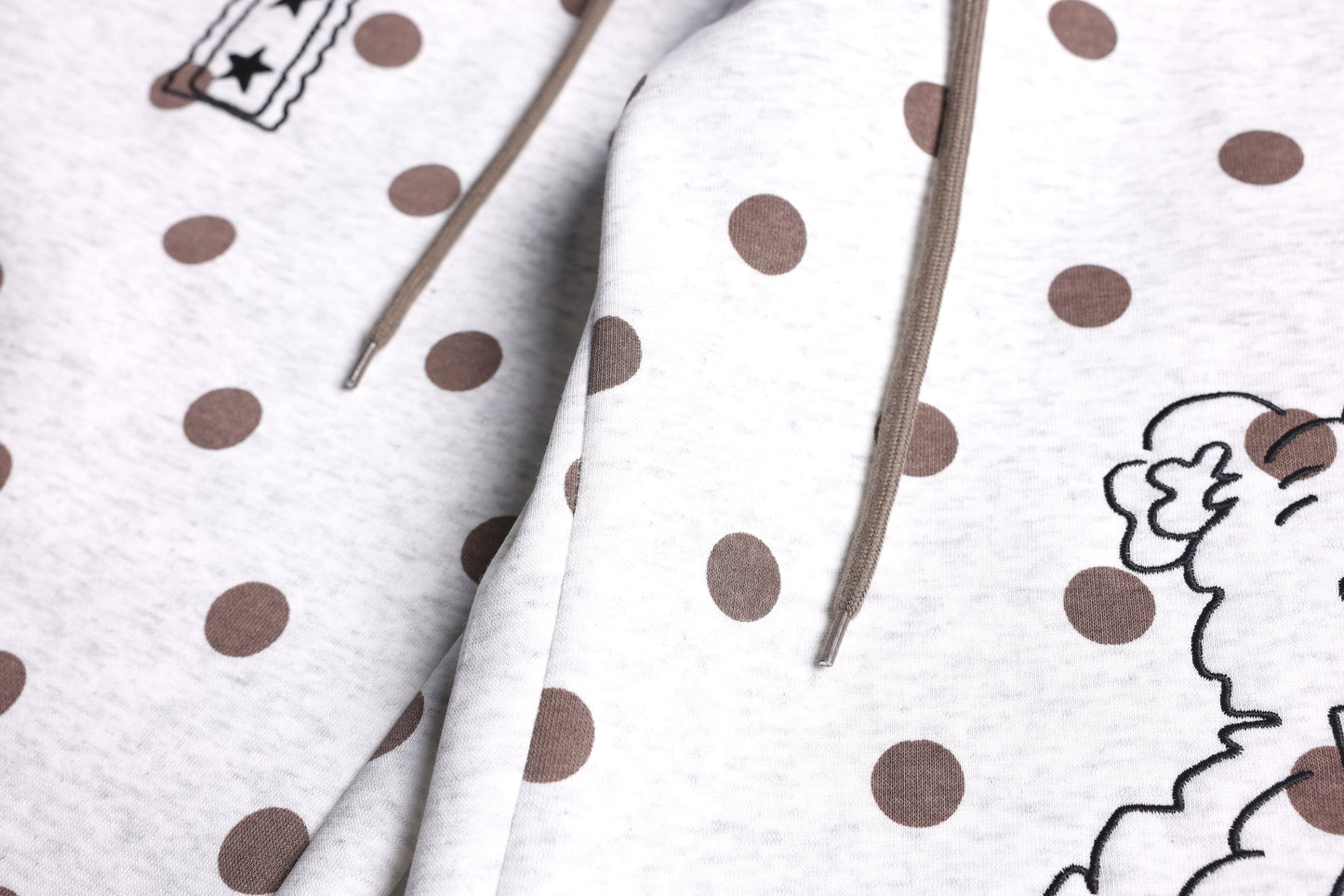 CapCabin Graphic Polka Dot Wide-Leg Pants
