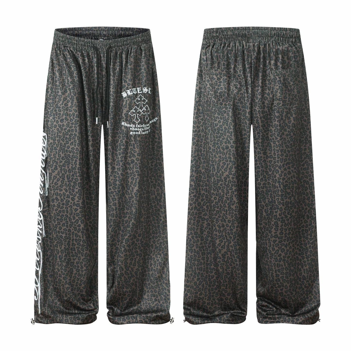 CapCabin Leopard Wash Sweatpants
