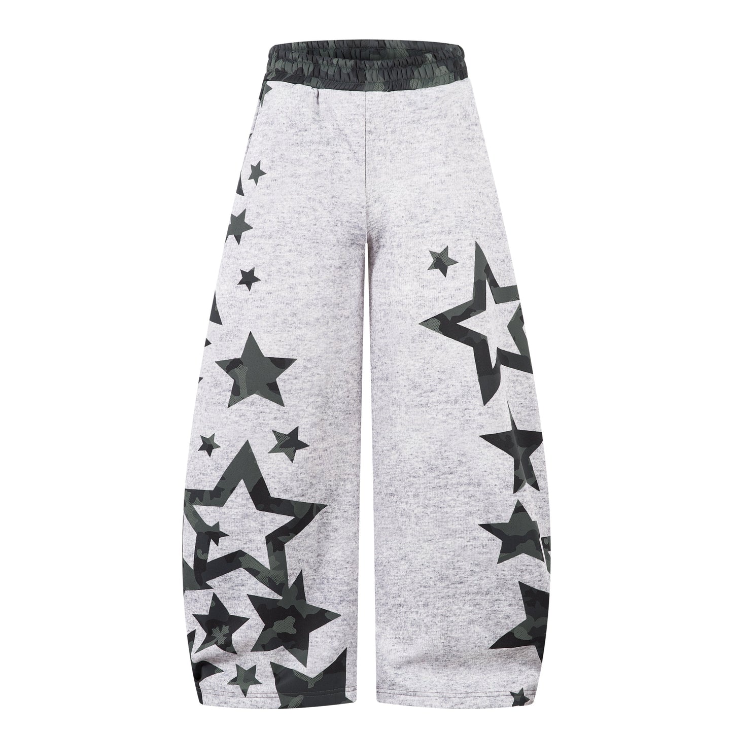 CapCabin Camo Star Wide-Leg Sweatpants