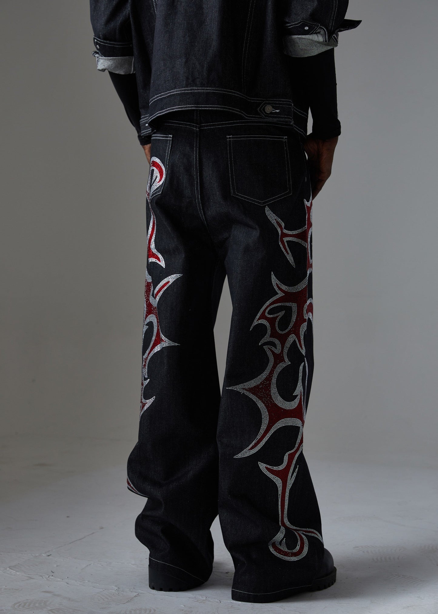 CapCabin Graphic Denim Pants