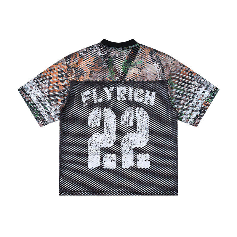 CapCabin “Fly Rich 22” Mesh Jersey T-Shirt