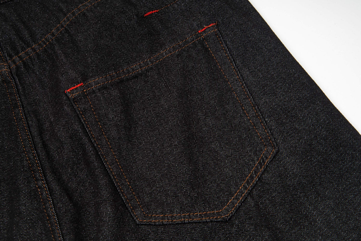 CapCabin Hook Closure Wide-Leg Denim Pants