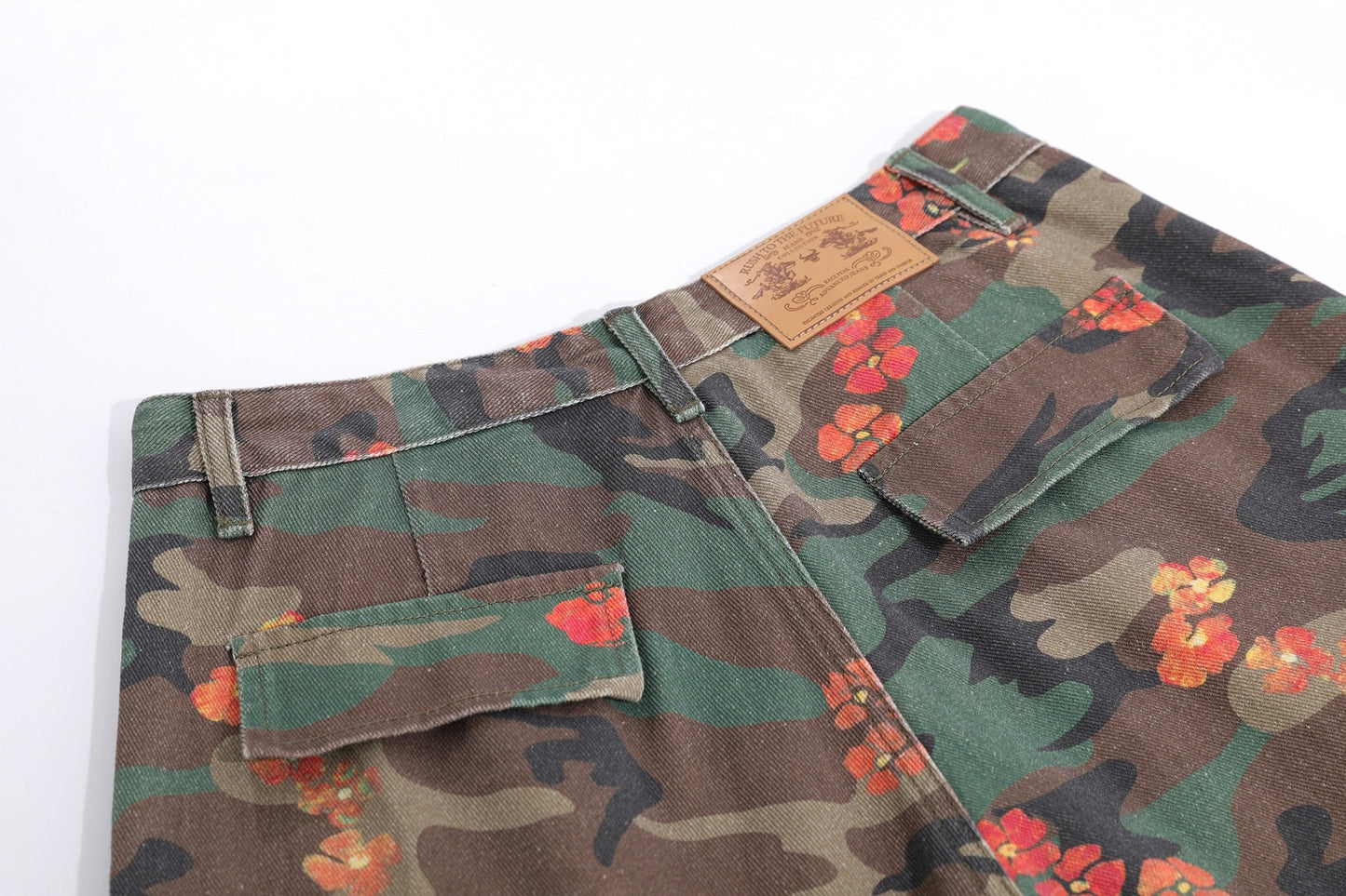 CapCabin “Floral Camo Cargo Shorts”