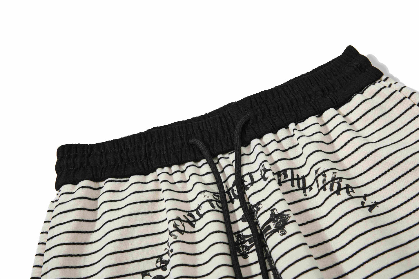 CapCabin “Striped Gothic Draped Pants”