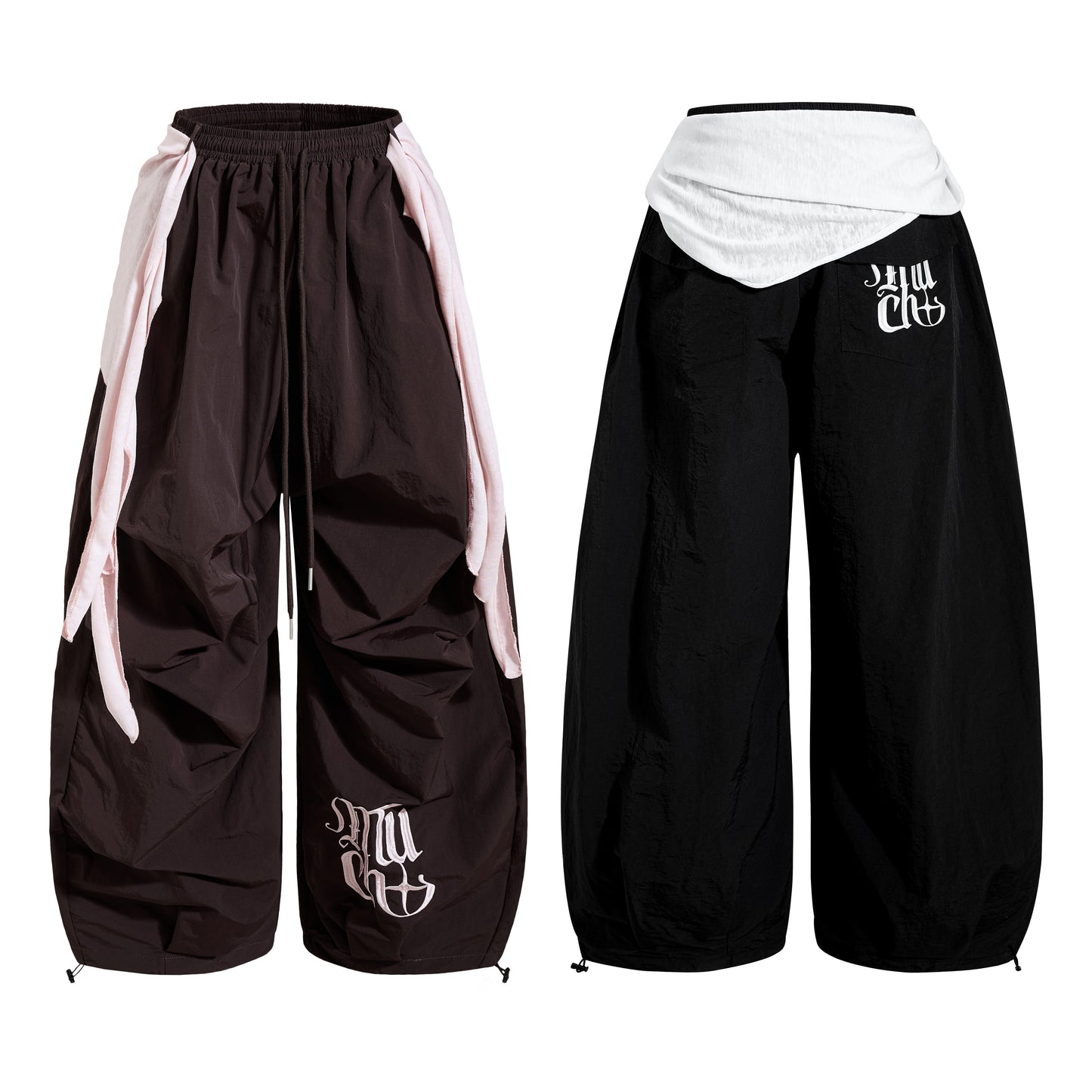 CapCabin Layered Utility Wide-Leg Pants