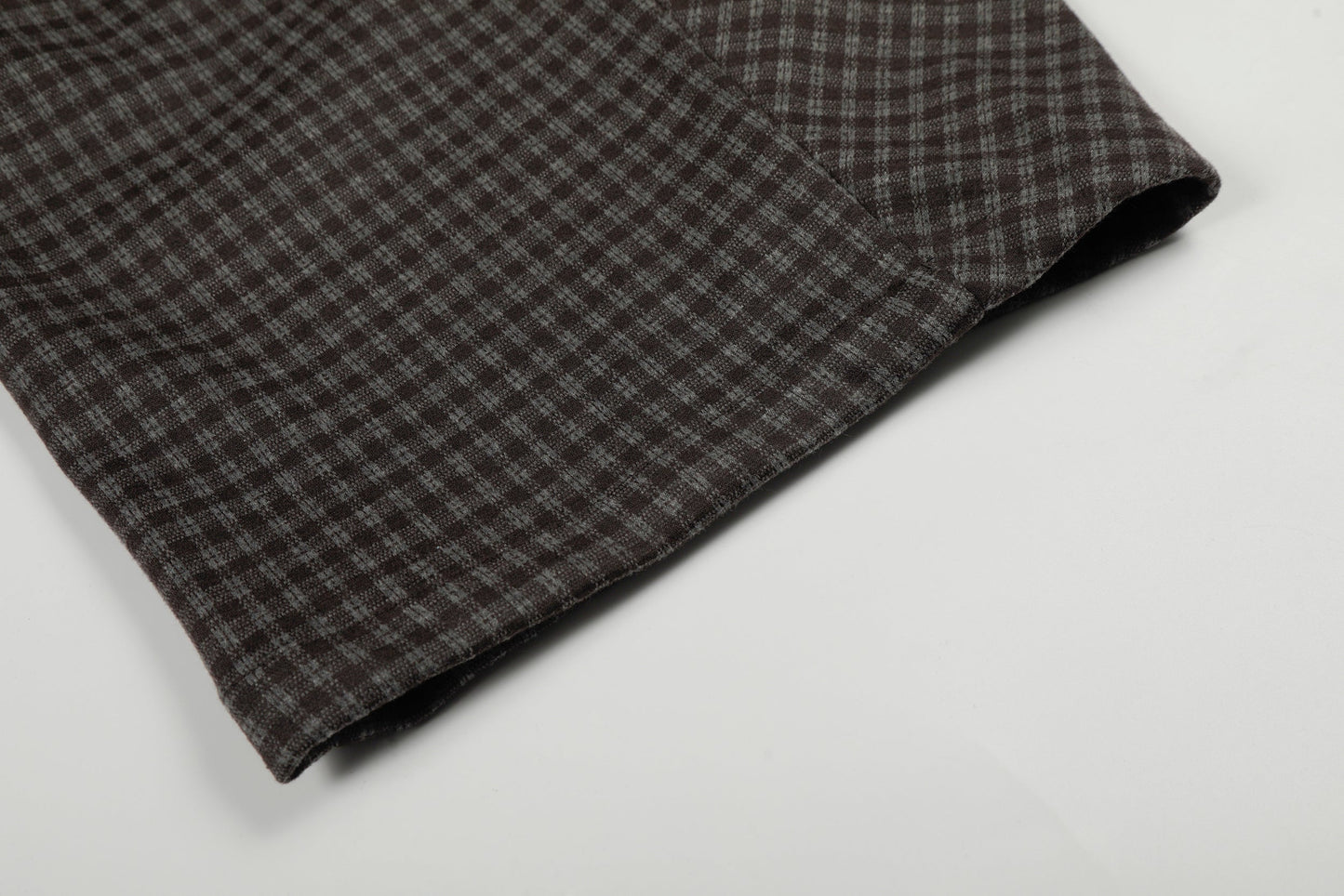 CapCabin Wide-Leg Plaid Trousers