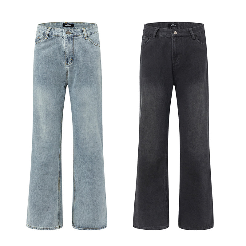 WELLDONE Washed Straight-Leg Jeans