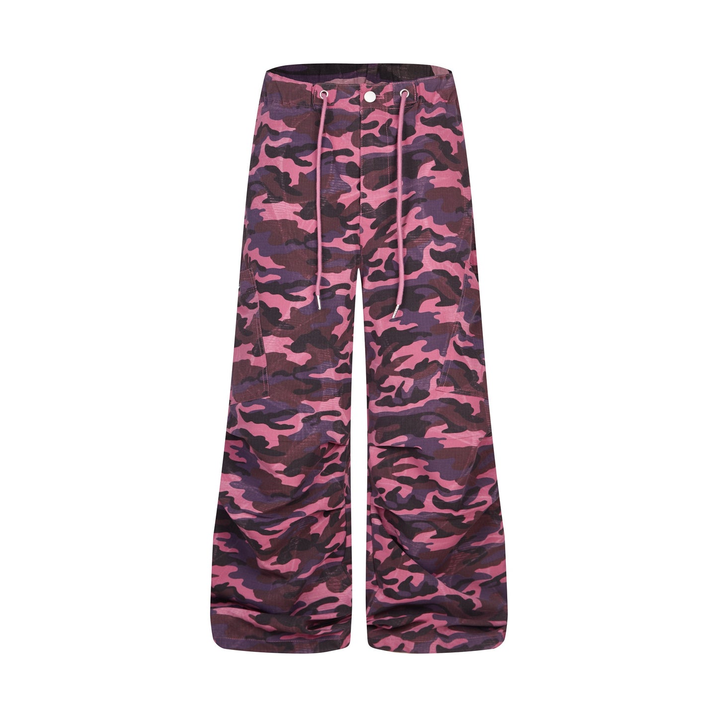 CapCabin Pink Camo Wide-Leg Pants