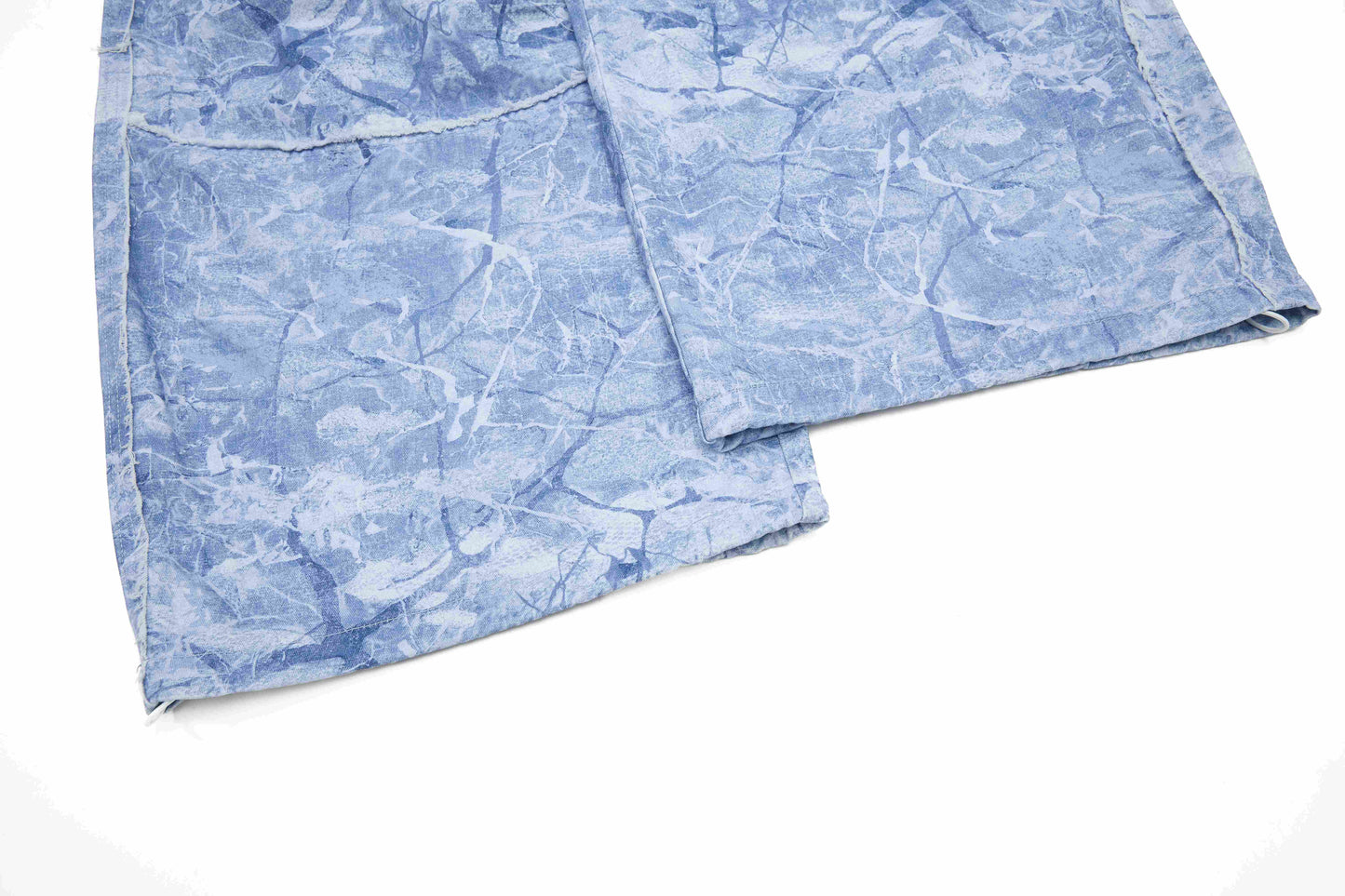 CapCabin “Washed Marble Wide-Leg Pants”