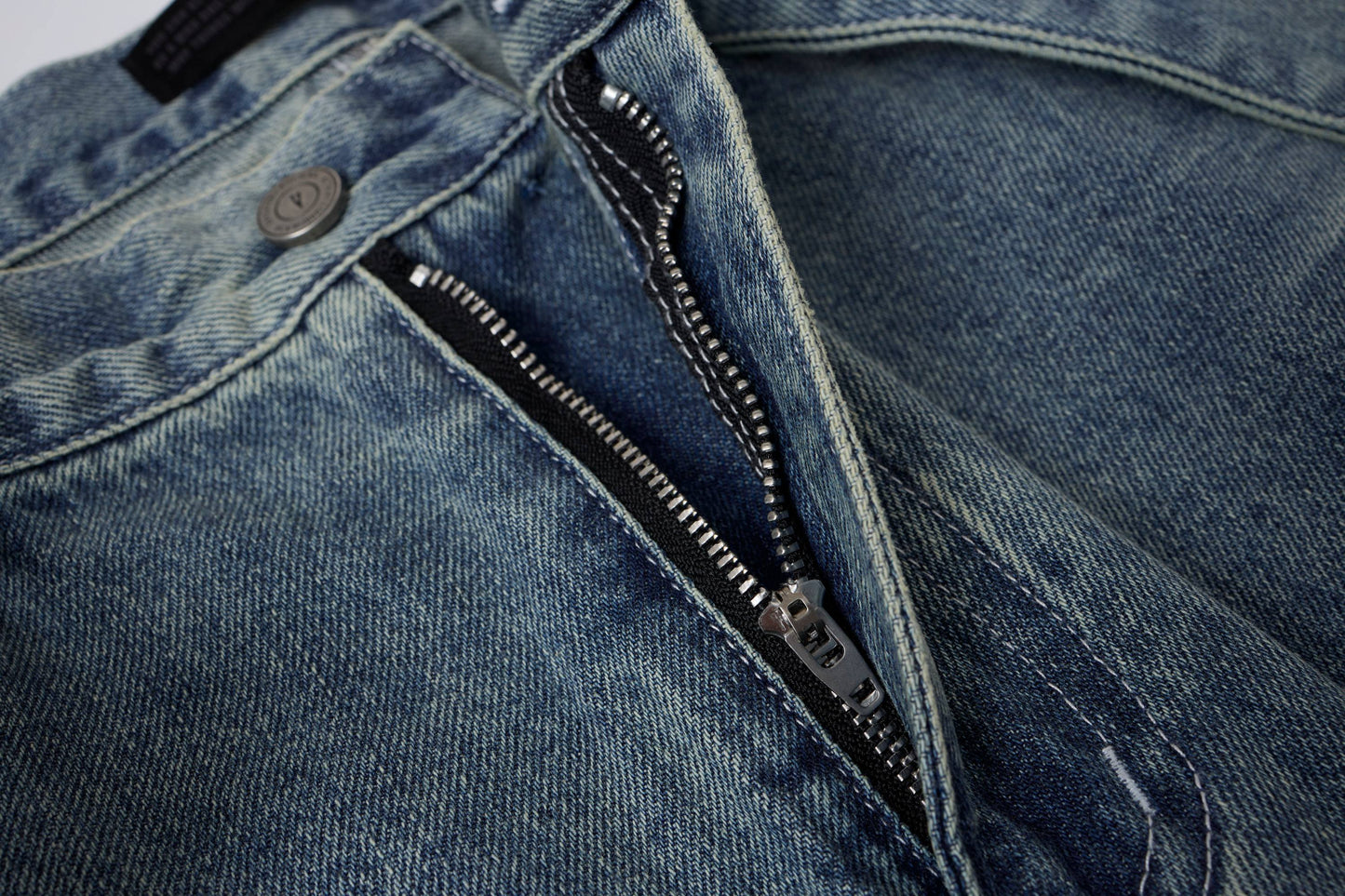CapCabin Web Panel Strap Denim Shorts