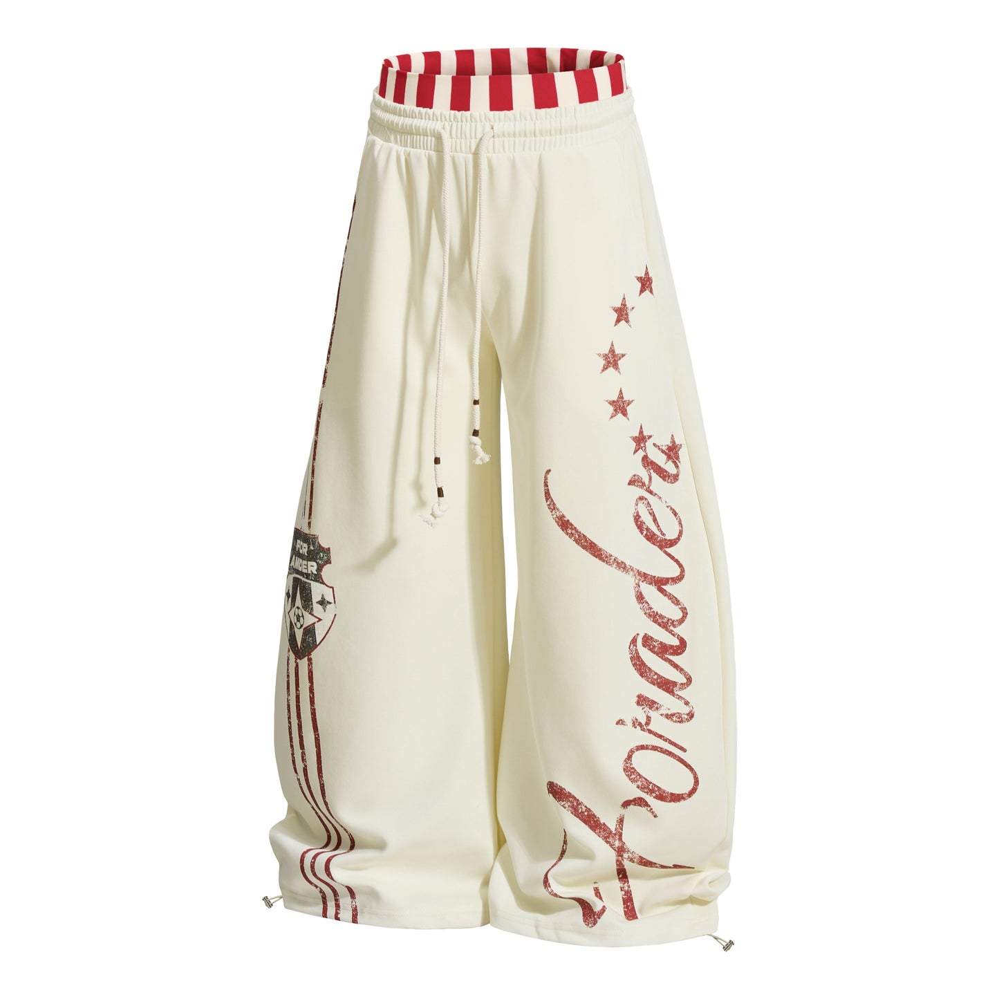 CapCabin “American Varsity” Wide-Leg Sweatpants