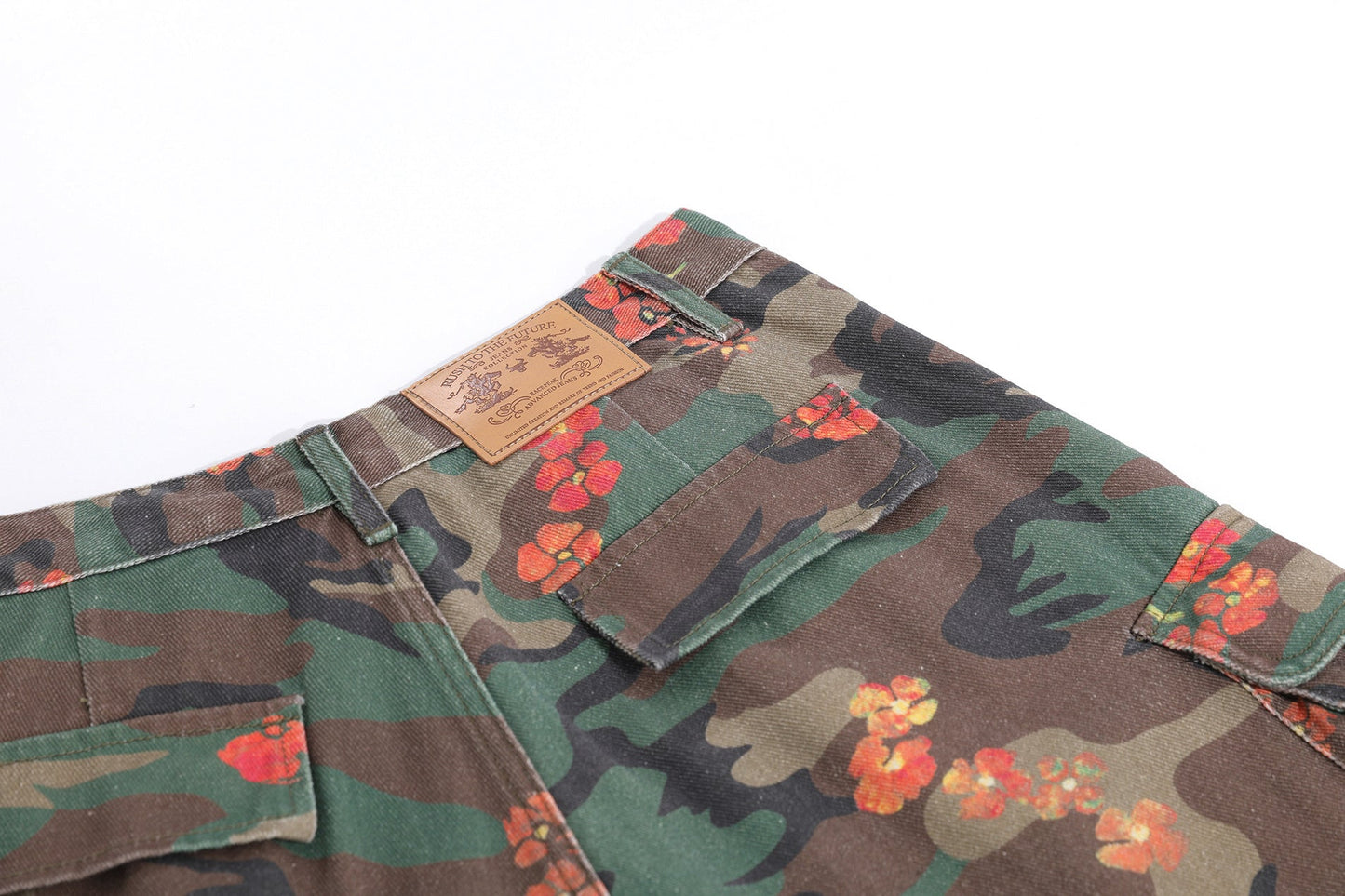 CapCabin “Floral Camo Cargo Shorts”