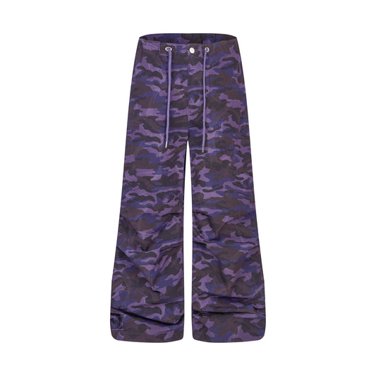 CapCabin Pink Camo Wide-Leg Pants
