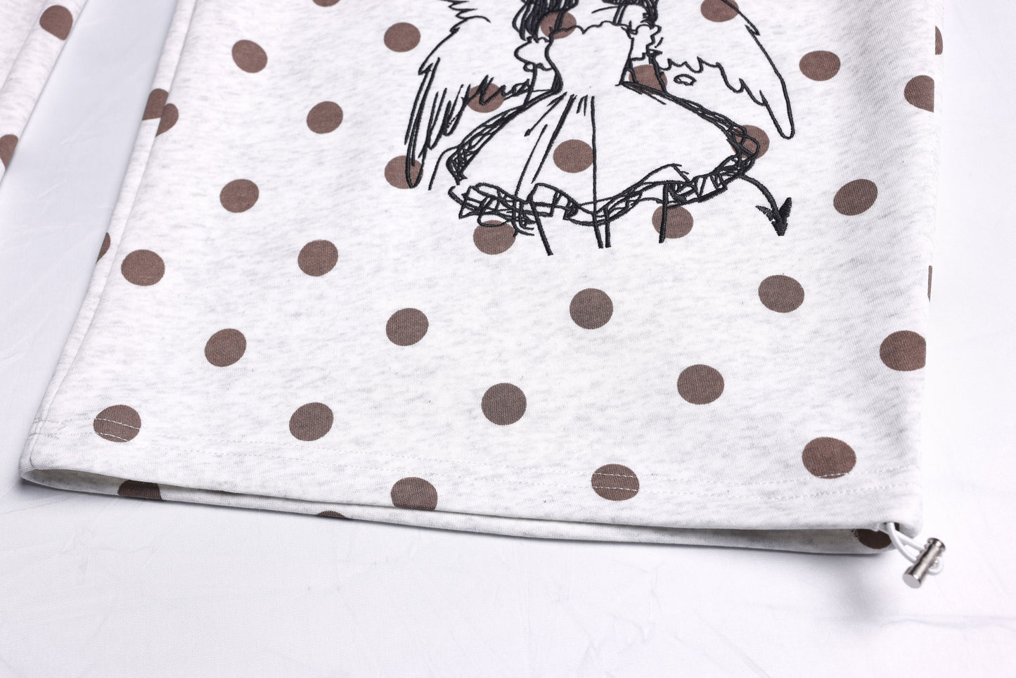 CapCabin Graphic Polka Dot Wide-Leg Pants