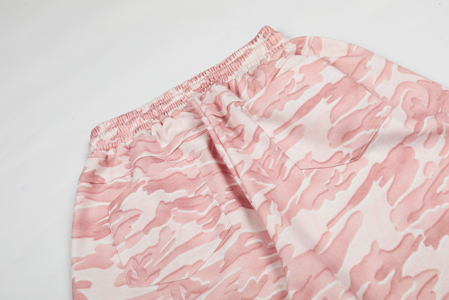 CapCabin Pink Camo Wide-Leg Sweatpants