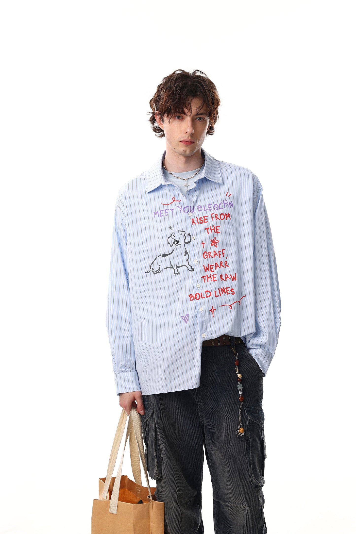 CapCabin Handwritten Stripe Shirt