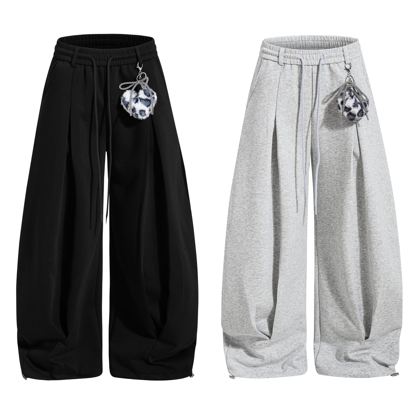 CapCabin Script Wide-Leg Sweatpants