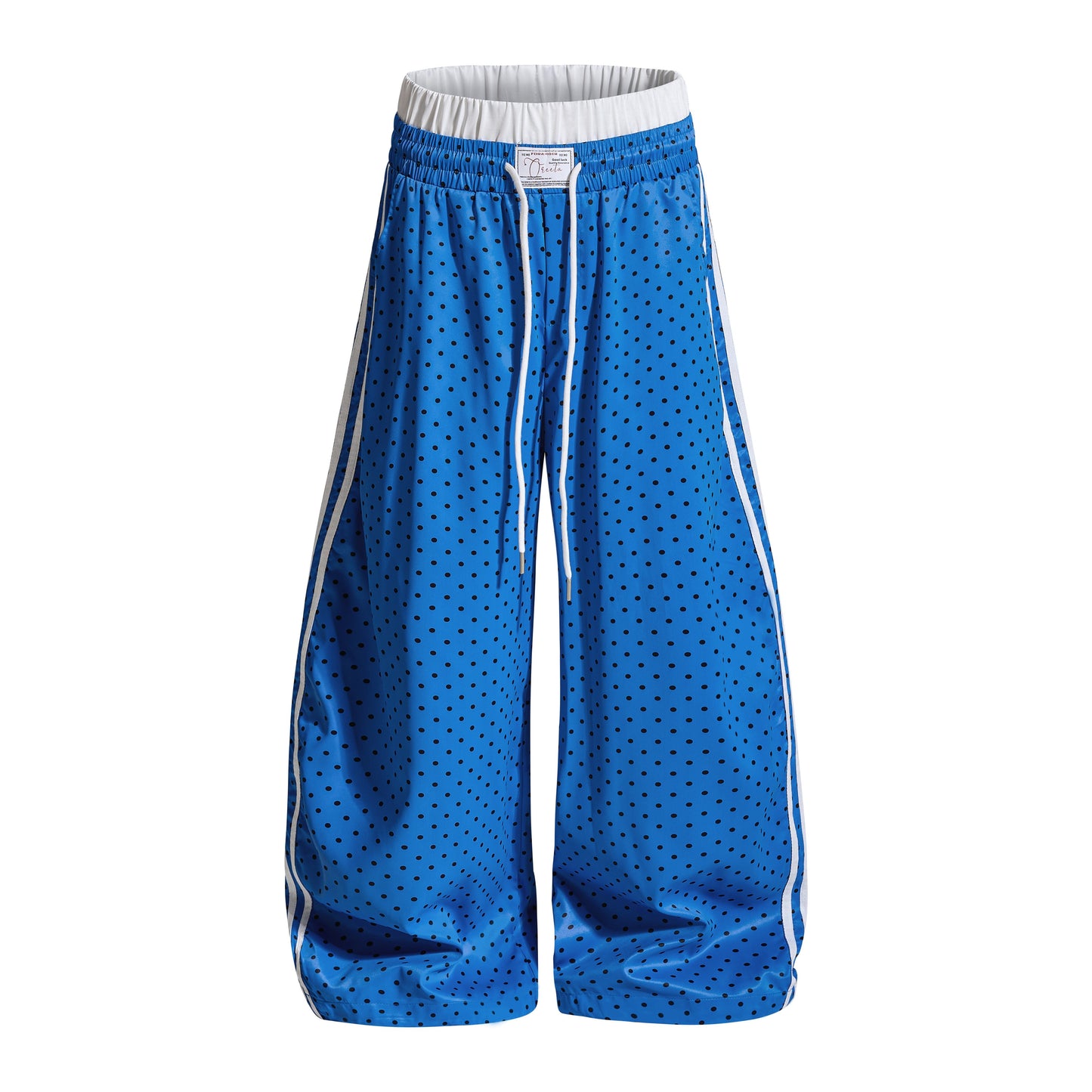 CapCabin Polka Stripe Wide-Leg Pants