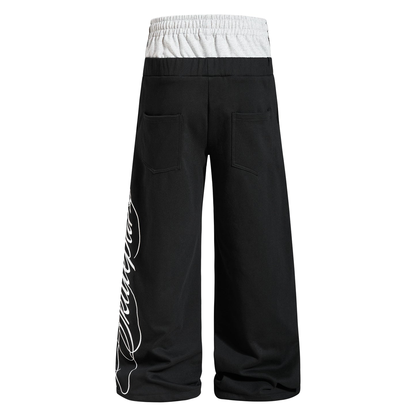 CapCabin “Varsity Crest Wide-Leg Sweatpants”