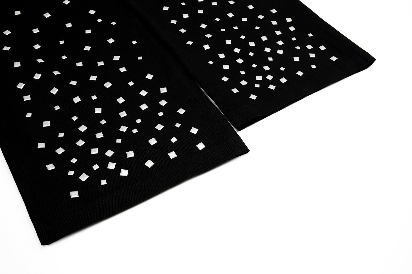 CapCabin Stud Detail Wide-Leg Pants