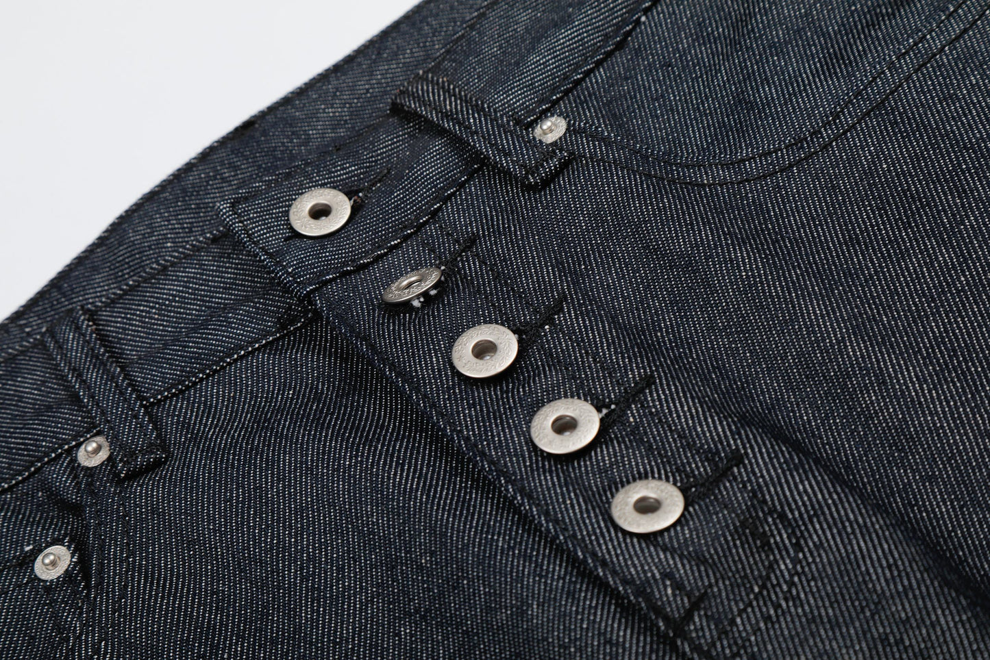 CapCabin “Raw Button Denim Jorts”