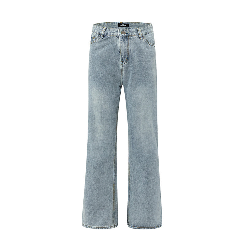 WELLDONE Washed Straight-Leg Jeans