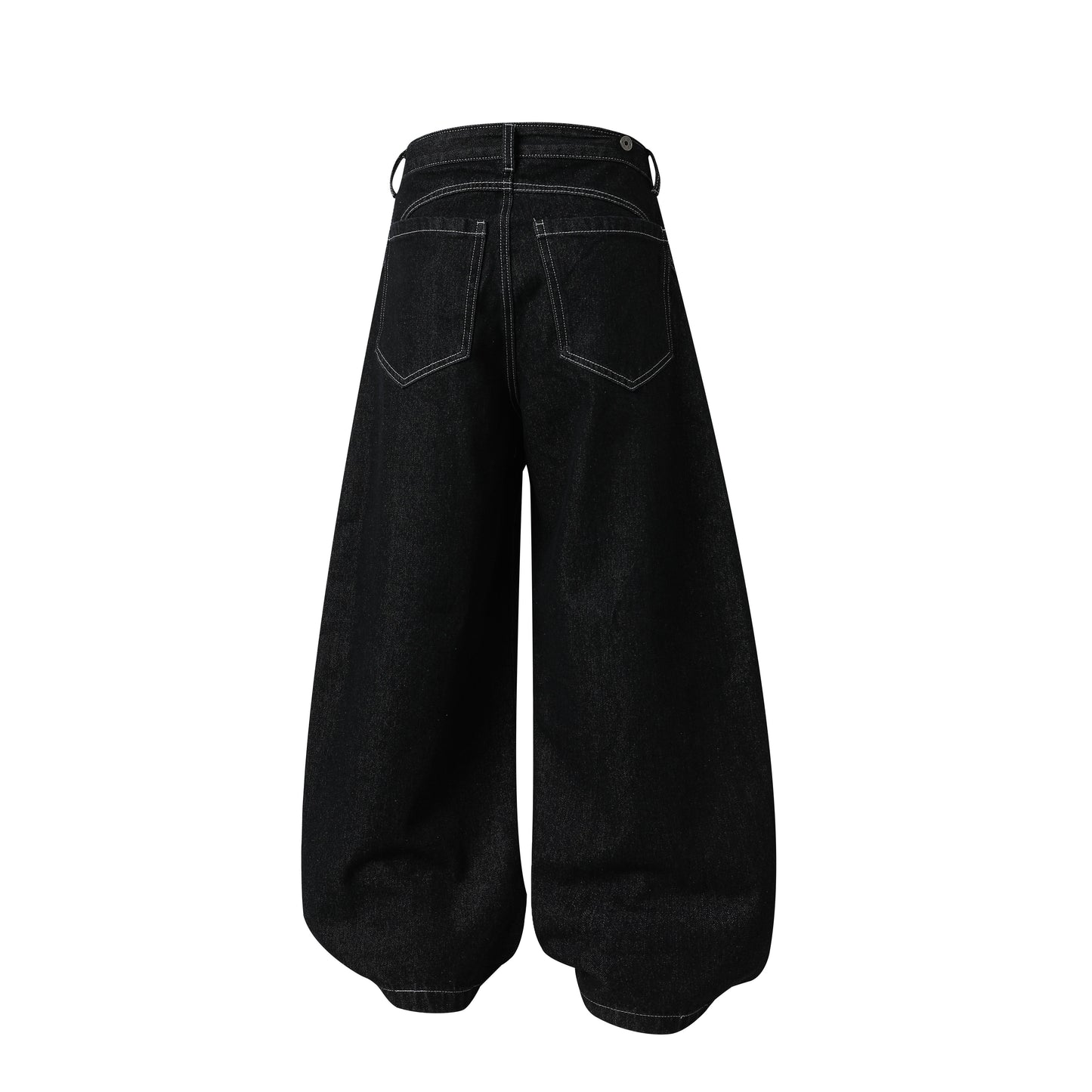 CapCabin Hardware Strap Wide-Leg Jeans